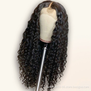 In Miami Lace Closure Wig 100% Natural Human Hair Lace Front Deep Wave 360 Lace Frontal Closure Wig Virgin Cuticle Aligned Hair